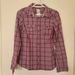 Garage Plaid Basic Shirt College Purple Combo Small